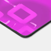 マゼンタジオメトリック正方形デスクマット デスクマット (コーナー)