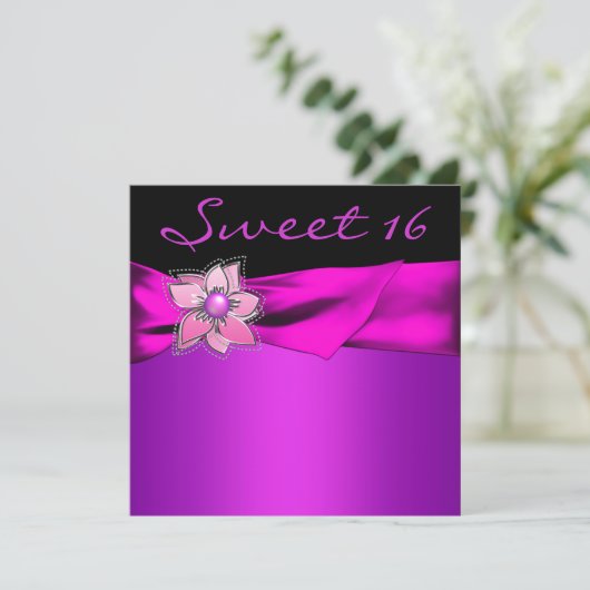 マゼンタスウィート16パーティー 招待状 (スタンド正面)