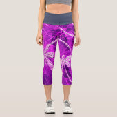 マゼンタスカイの銀色のトンボ魔法 カプリレギンス (正面)