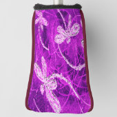 マゼンタスカイの銀色のトンボ魔法 ゴルフヘッドカバー (回転90)