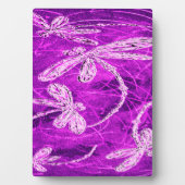 マゼンタスカイの銀色のトンボ魔法 フォトプラーク (正面)