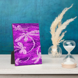 マゼンタスカイの銀色のトンボ魔法 フォトプラーク