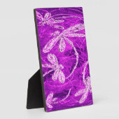 マゼンタスカイの銀色のトンボ魔法 フォトプラーク (側面)