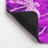 マゼンタスカイの銀色のトンボ魔法 マウスパッド (コーナー)