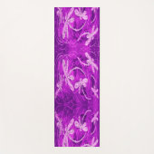 マゼンタスカイの銀色のトンボ魔法 ヨガマット (正面)