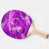 マゼンタスカイの銀色のトンボ魔法 卓球ラケット (横)