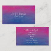 マゼンタスカイ抽象デザイン 名刺 (正面/裏面)