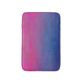 マゼンタスカイ抽象芸術横 バスマット (正面縦)