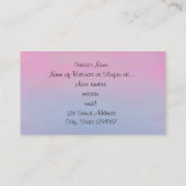 マゼンタスカイ抽象芸術横 名刺 (裏面)