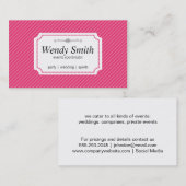 マゼンタストライプ色 名刺 (正面/裏面)