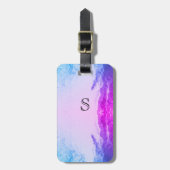 マゼンタスワールモノグラム荷物タグ ラゲッジタグ (正面縦)