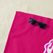 マゼンタセントトーマス"ロックシティ"米国ヴァージン諸島 ビーチタオル (インサイチュ)