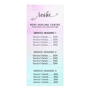 *~*マゼンタターコイズミントブラックグリッター霊気 ラックカード