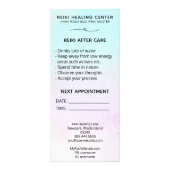 *~*マゼンタターコイズミントブラックグリッター霊気 ラックカード (裏面)