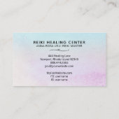 *~*マゼンタターコイズミントブラックグリッター霊気 名刺 (裏面)