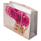 マゼンタダリア ラージペーパーバッグ (裏面アングル)