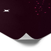 マゼンタダーク射手座ポスターポートレート ポスター (角)