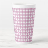 マゼンタチェック カフェラテマグ (正面)