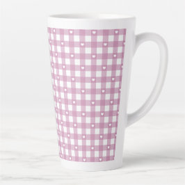 マゼンタチェック カフェラテマグ