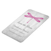 マゼンタトンボ日付磁石を保存 マグネット (左側)