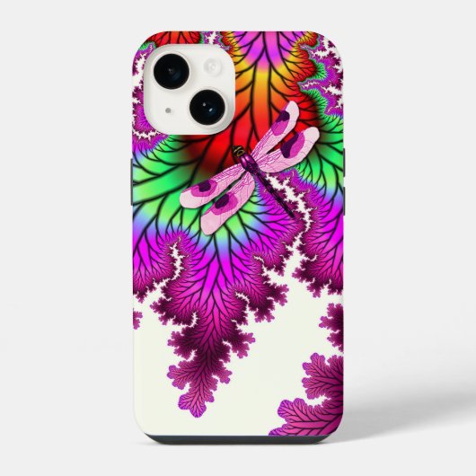 マゼンタトンボ iPhoneケース (裏面)