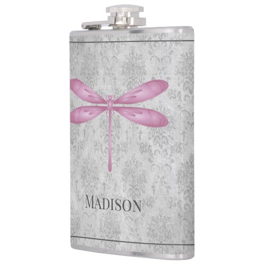 マゼンタドラゴンフライダマスクフラスコ フラスク (左)