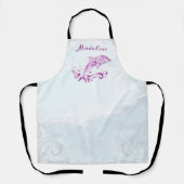 マゼンタドルフィンパーソナライズされたエプロン エプロン (正面)