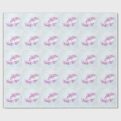 マゼンタドルフィ結婚ンの包装紙 ラッピングペーパー (フラット)