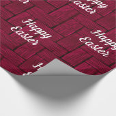 マゼンタハッピーイースター包装紙 ラッピングペーパー (角)