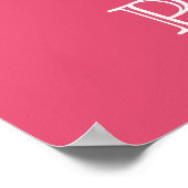 マゼンタバタフライ渦巻き美徳ポスター ポスター (角)