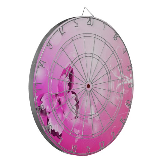 マゼンタバタフライ ダーツボード (正面左)