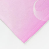 マゼンタバタフライ フリースブランケット (角)