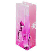 マゼンタバタフライ ワインギフトバッグ (正面アングル)