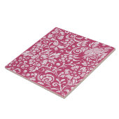 マゼンタバノキ昆虫森林動物自然フローラ タイル (側面)