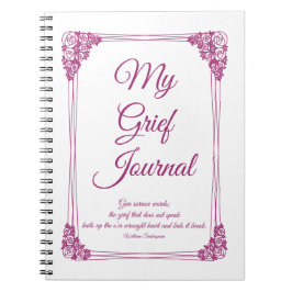 マゼンタバラク縁どラスターの悲嘆ジャーナル ノートブック