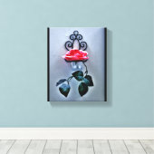 マゼンタバラソース キャンバスプリント (インサイチュ (ウッドフロア))