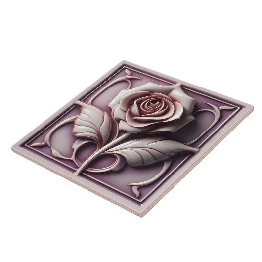 マゼンタバラ タイル (側面)