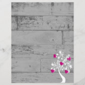 マゼンタバレンタインハートのツパーソナライズされたリー (裏面)