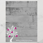 マゼンタバレンタインハートのツパーソナライズされたリー (正面)