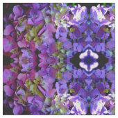 マゼンタパープルアジサイ紫ブルーイエロー ファブリック (クローズアップ)