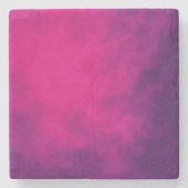 マゼンタパープルストーンコースター – カスタマイズ可能 ストーンコースター (正面)