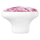 マゼンタパープルバードフローラシスルウッドランドかわいらし セラミックノブ (側面)