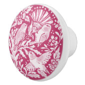 マゼンタパープルバードフローラシスルウッドランドかわいらし セラミックノブ (右)