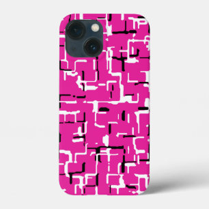 マゼンタパープルピンク白黒 iPhone 13 MINIケース