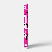 マゼンタパープルピンク白黒 Case-Mate iPhoneケース (裏面 / 右)