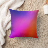 マゼンタパープルピンク&オレンジ抽象芸術装飾用クッション クッション (ブランケット)