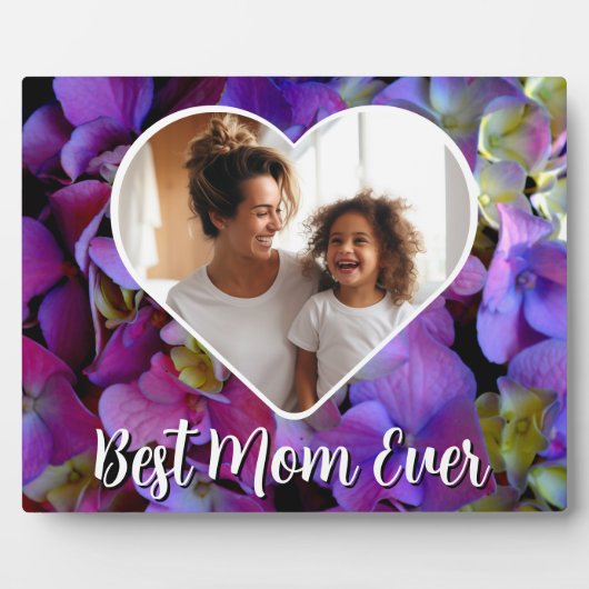 マゼンタパープルブルーアジサイ写真テンプレート フォトプラーク (正面)