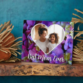 マゼンタパープルブルーアジサイ写真テンプレート フォトプラーク (側面)