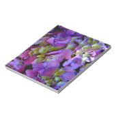 マゼンタパープルブルーイエローアジサイ花 ノートパッド (回転)