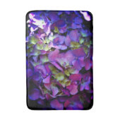 マゼンタパープルブルーイエローアジサイ花 バスマット (正面縦)